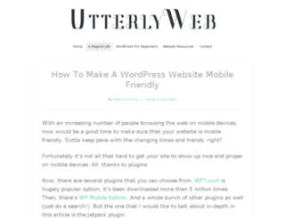utterlyweb.com screenshot