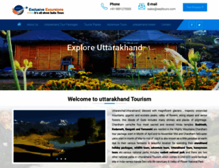 uttranchaltourism.com screenshot