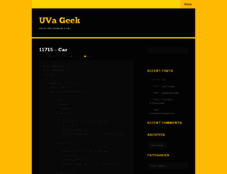 uvageek.wordpress.com screenshot