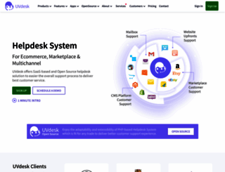 uvdesk.com screenshot