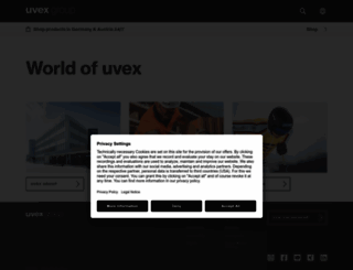 uvex.com screenshot