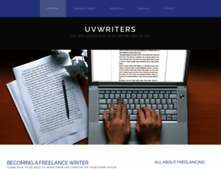 uvwriters.com screenshot