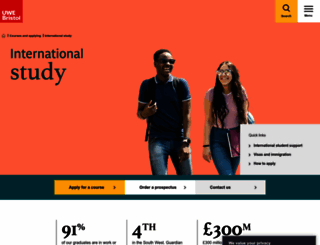 uweinternational.co.uk screenshot