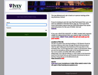 uwoivey.sona-systems.com screenshot