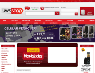 uwsshop.com.br screenshot