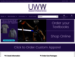 uwwhitewaterbookstore.com screenshot