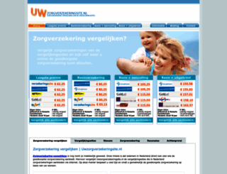 uwzorgverzekeringsite.nl screenshot
