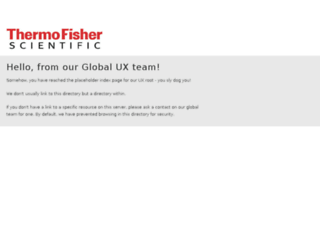 ux.thermofisher.com screenshot