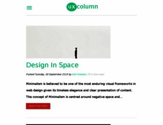 uxcolumn.com screenshot