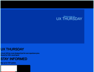 uxthursday.com screenshot