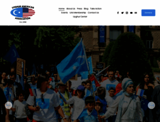 uyghuramerican.org screenshot