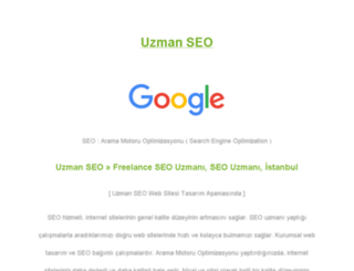 uzmaniseo.info screenshot
