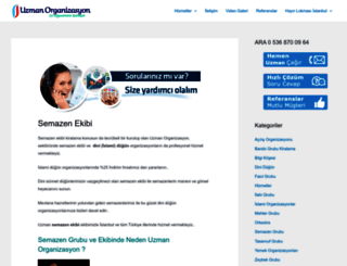 uzmanorganizasyon.com screenshot