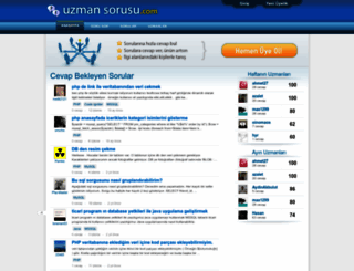 uzmansorusu.com screenshot
