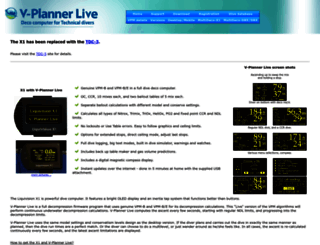 v-plannerdivelog.com screenshot