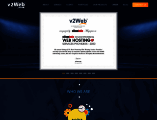 v2web.in screenshot