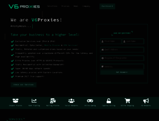 v6proxies.com screenshot