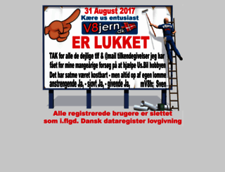v8jern.dk screenshot