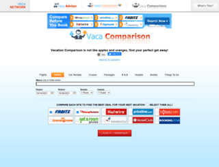 vacacomparison.com screenshot
