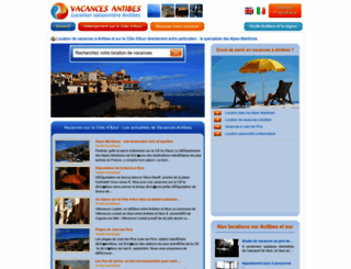 vacances-antibes.com screenshot