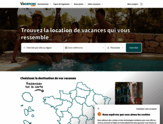 vacances.com screenshot