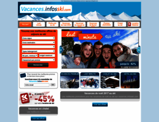 vacances.infosski.com screenshot