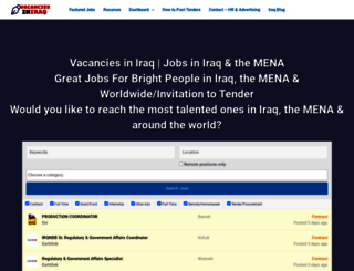 vacanciesiniraq.com screenshot