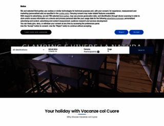 vacanzecolcuore.com screenshot