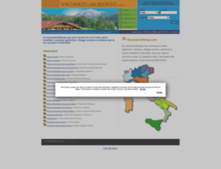 vacanzeinalbergo.com screenshot