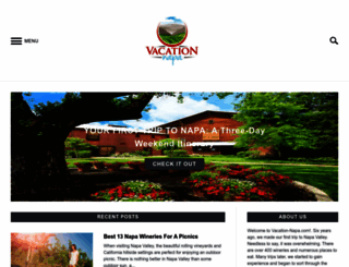 vacation-napa.com screenshot