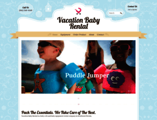 vacationbabyrental.com screenshot