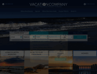 vacationcompany.com screenshot