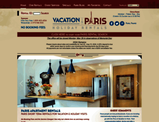 vacationinparis.com screenshot