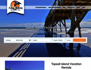 vacationrentals.realestatetopsail.com screenshot
