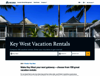 vacationrentalskeywest.com screenshot