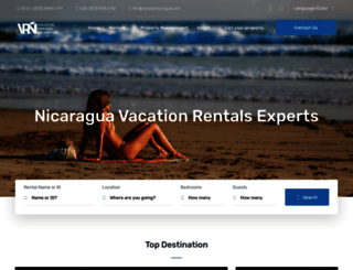 vacationrentalsnicaragua.com screenshot