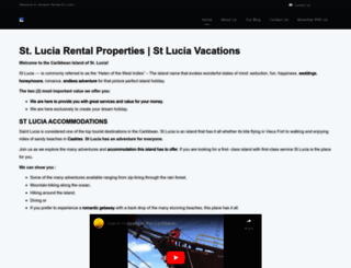 vacationrentalstlucia.com screenshot