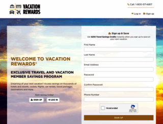 vacationrewards.com screenshot