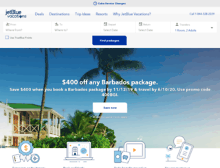 vacations.jetblue.com screenshot