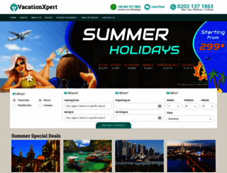 vacationxpert.co.uk screenshot