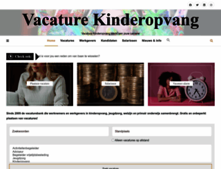 vacaturekinderopvang.nl screenshot