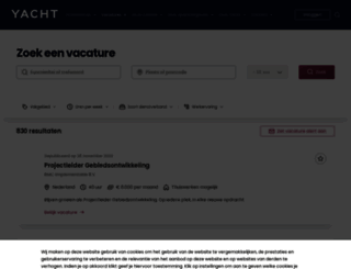 vacatures.yacht.nl screenshot
