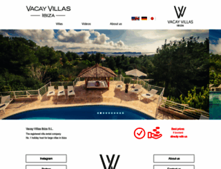 vacayvillasibiza.com screenshot