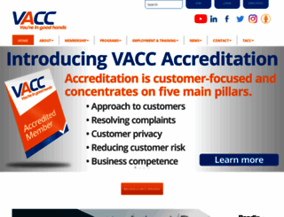 vacc.com.au screenshot