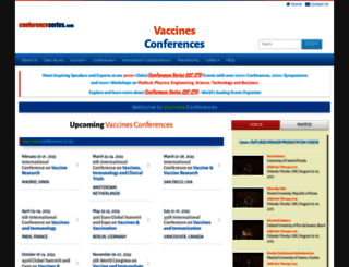 vaccineconferences.com screenshot