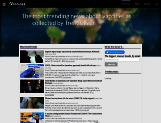 vaccines.trendolizer.com screenshot