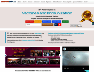 vaccinescongress.vaccineconferences.com screenshot