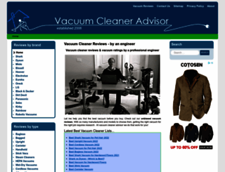 vacuum-cleaner-advisor.com screenshot