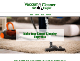 vacuumcleanercarpet.com screenshot