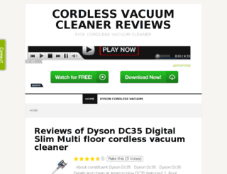 vacuumcleanercordless.com screenshot